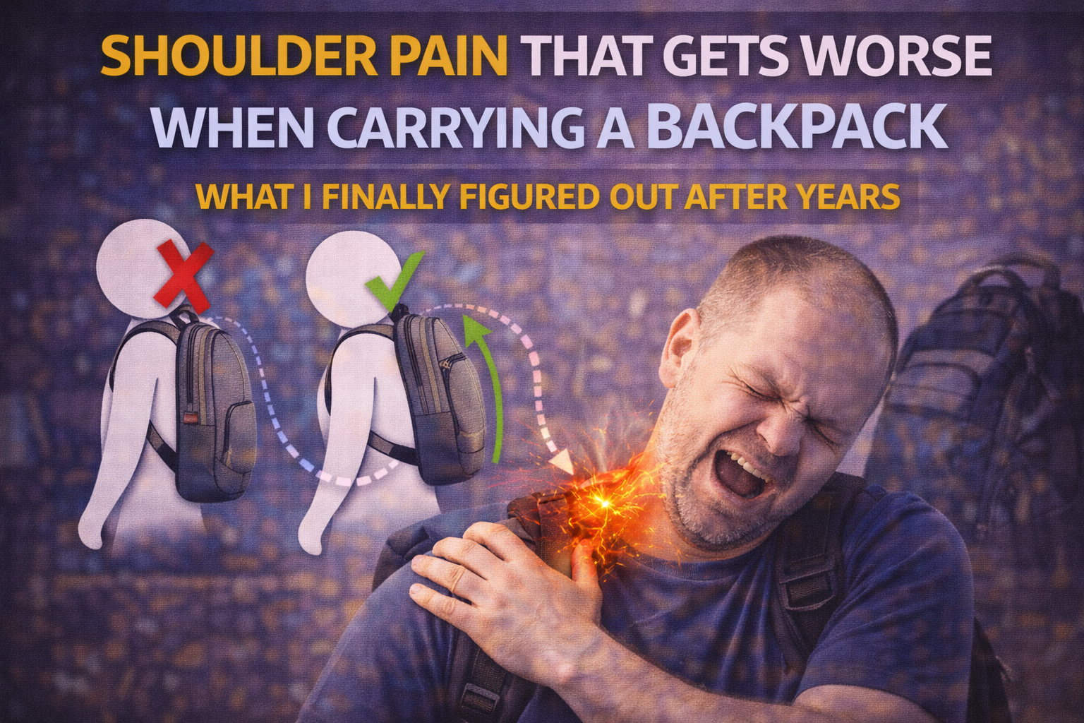 Shoulder Pain That Gets Worse When Carrying a Backpack (What I Finally Figured Out After Years)